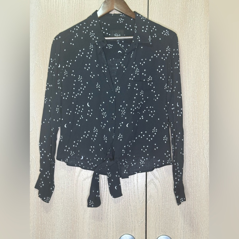 Rails Val Galaxy Black Patterned Women's Top